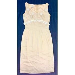 Lilli Diamond of California "Wiggle" Dress, Vintage 60's, Peachy Pink Size S/4-6